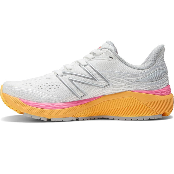 like new New Balance mens White/Vibrant Orange/Vibrant Pink 9.5 US - Picture 1 of 6